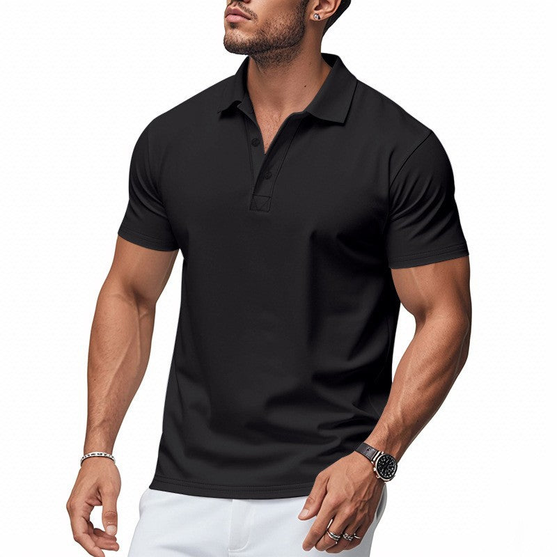 🔥 Nur in begrenzter Stückzahl, zeitlich begrenzt: 59 % Rabatt! 🎉 Schnell trocknendes Kurzarm-T-Shirt mit Reverskragen für Herren 💫