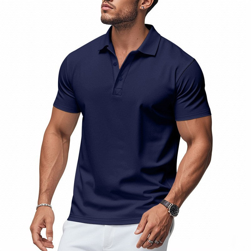 🔥 Nur in begrenzter Stückzahl, zeitlich begrenzt: 59 % Rabatt! 🎉 Schnell trocknendes Kurzarm-T-Shirt mit Reverskragen für Herren 💫