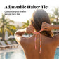 🔥 HEISSER SALE – 50 % RABATT 👙 Bikini-Set mit Seestern-Print und gerippter Struktur