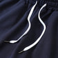 Herren Strick-Shorts mit Kordelzug und geometrischem Saum