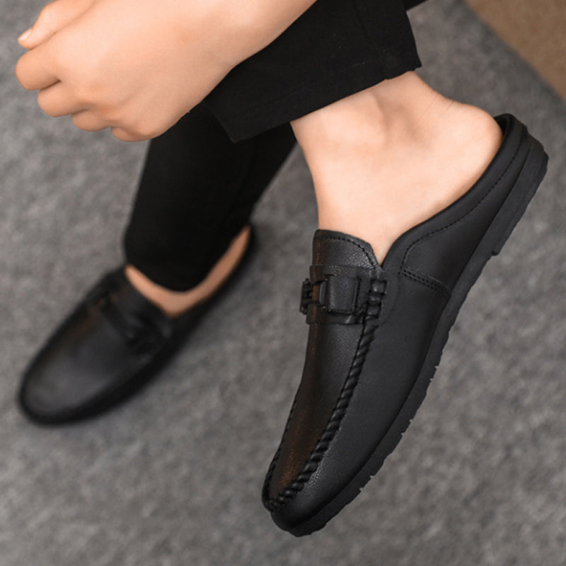 👞 Herren Casual Backless Loafer Mules