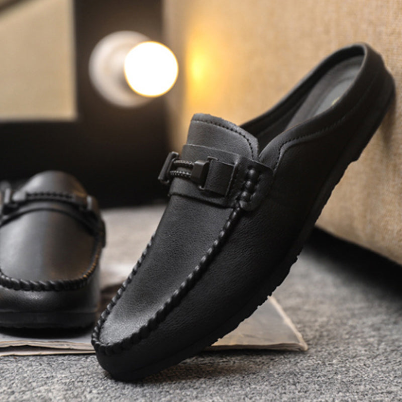 👞 Herren Casual Backless Loafer Mules