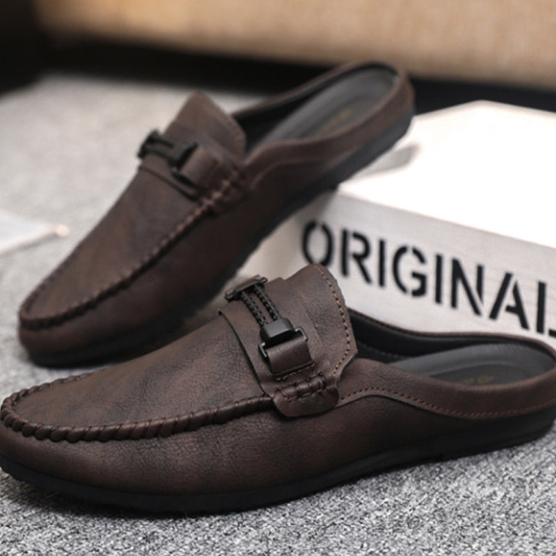 👞 Herren Casual Backless Loafer Mules