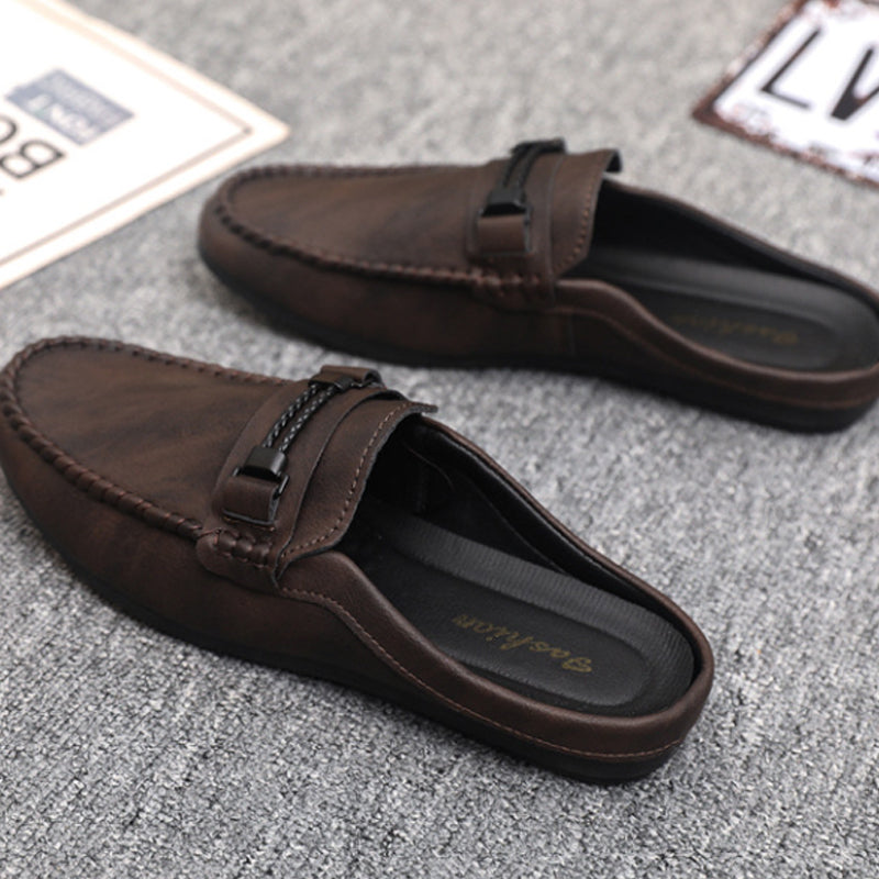 👞 Herren Casual Backless Loafer Mules