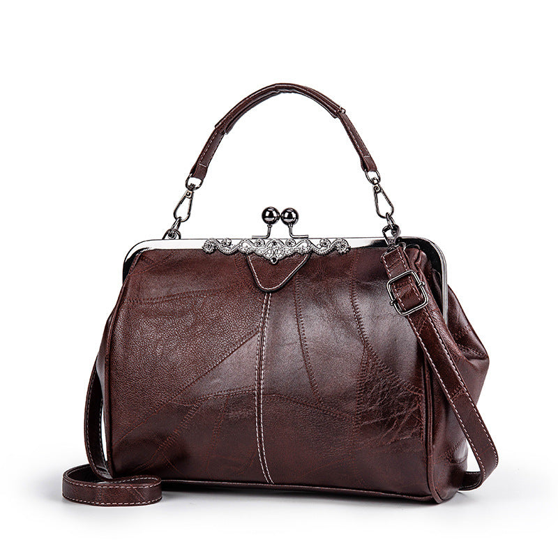 💎50% ELEGANTE VINTAGE-HANDTASCHE! 💎 Hochwertiges PU-Leder, Retro-Clip & Geräumig für den perfekten Look