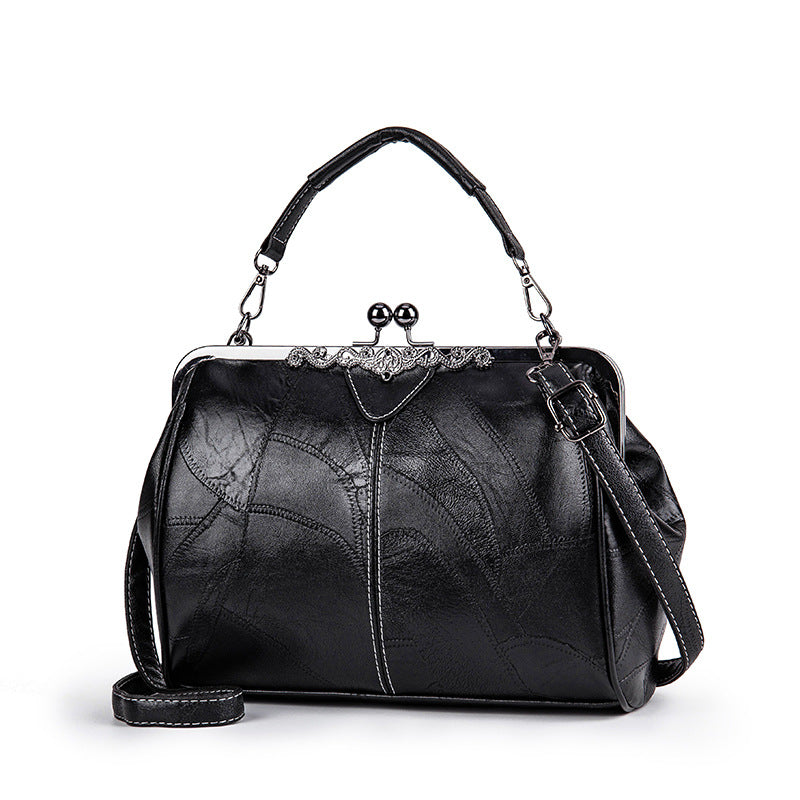 💎50% ELEGANTE VINTAGE-HANDTASCHE! 💎 Hochwertiges PU-Leder, Retro-Clip & Geräumig für den perfekten Look