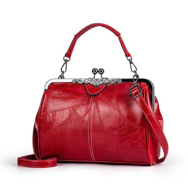 💎50% ELEGANTE VINTAGE-HANDTASCHE! 💎 Hochwertiges PU-Leder, Retro-Clip & Geräumig für den perfekten Look