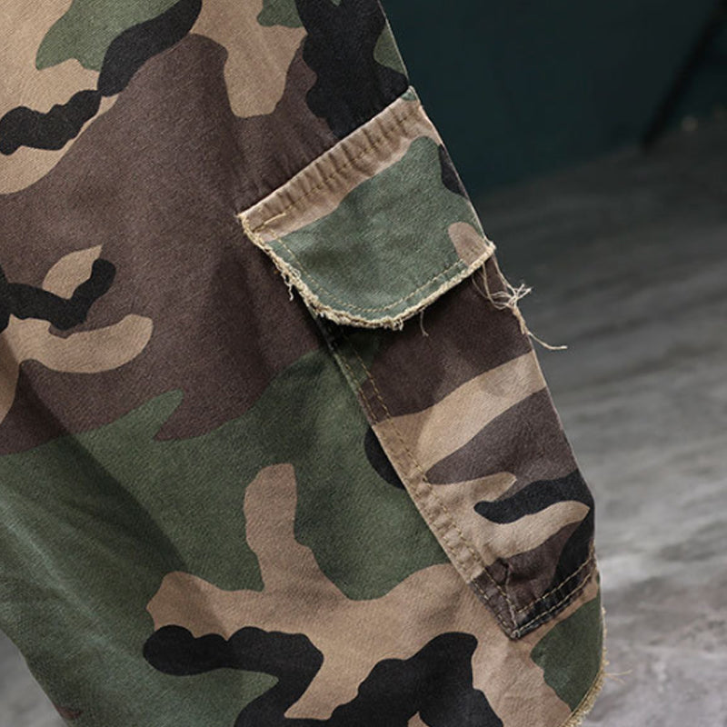🩳 50% RABATT! 🔥 Men's Studded Camo Cargo Shorts – Strapazierfähig, viele Taschen & robustes Camouflage-Design – ideal für Outdoor und Alltag 🌿
