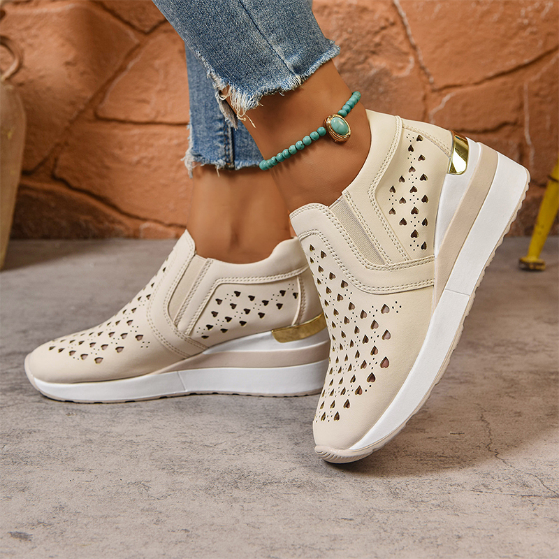 👟 Damen Slip-On Keil-Sneaker mit Cut-Out-Design GRÖSSENTABELLE
