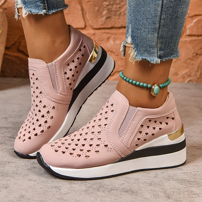 👟 Damen Slip-On Keil-Sneaker mit Cut-Out-Design GRÖSSENTABELLE