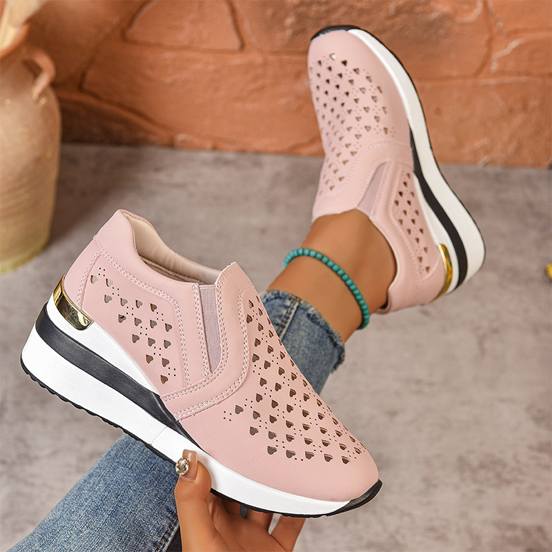 👟 Damen Slip-On Keil-Sneaker mit Cut-Out-Design GRÖSSENTABELLE