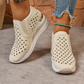 👟 Damen Slip-On Keil-Sneaker mit Cut-Out-Design GRÖSSENTABELLE
