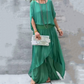 💋LETZTER TAG SALE 50% RABATT💃Lockeres Oberteil & Schlitz-Weitbein-Hose Chiffon-2-teiliges Set