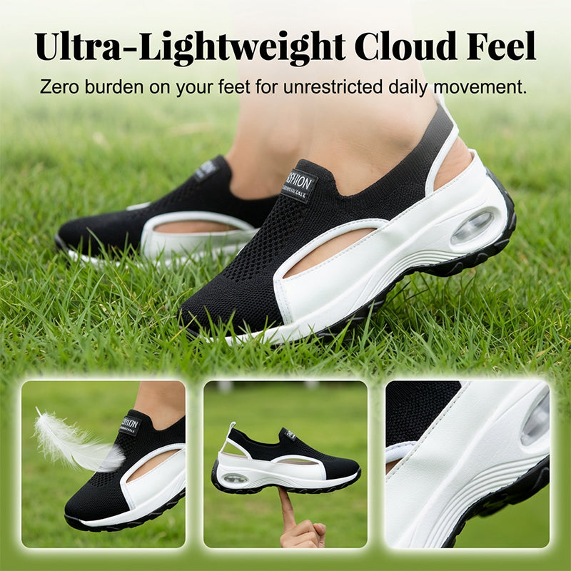 Breathable Cut-out Slip-On Shoes for Women
