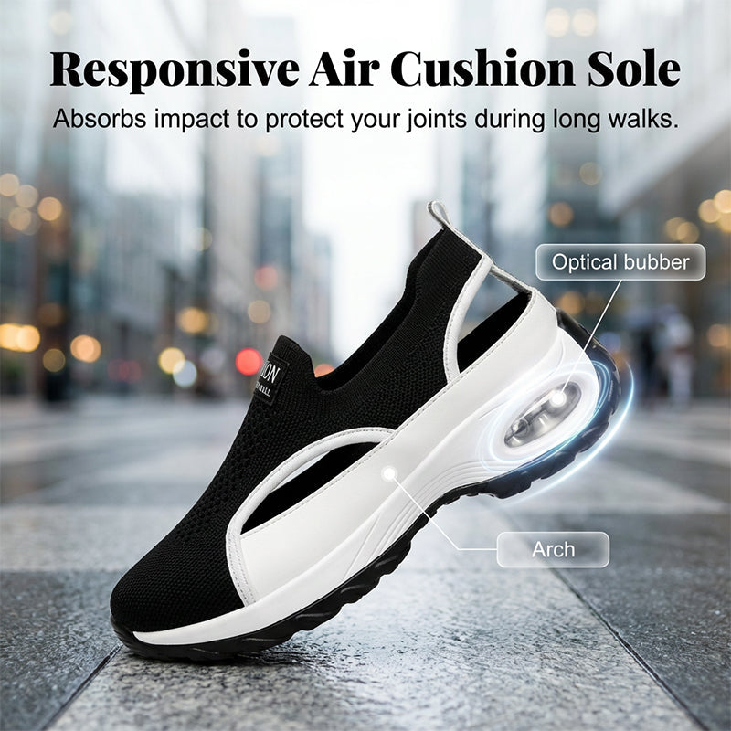 Breathable Cut-out Slip-On Shoes for Women