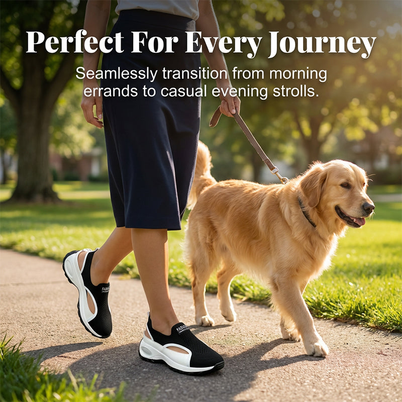 Breathable Cut-out Slip-On Shoes for Women