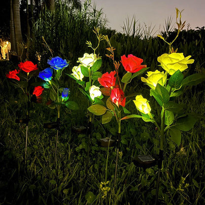 🌹🕯️ Gedenk-Solar-Rosenlichter | Warmes Licht zur Erinnerung an Ihre Liebsten 💛