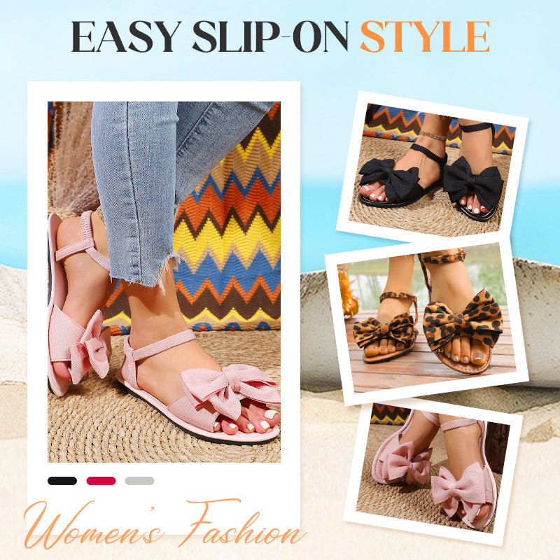 Lässige, flache Strandsandalen mit weicher Sohle