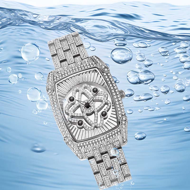 💎 Heißer Verkauf – 50 % Rabatt！！💎Damenarmbanduhr aus Quarz mit Strassbesatz