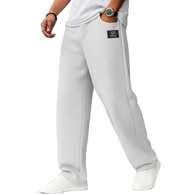 👖💼 Moderne Karo-Hose für Herren mit elastischem Bund – perfekt von Business bis Freizeit