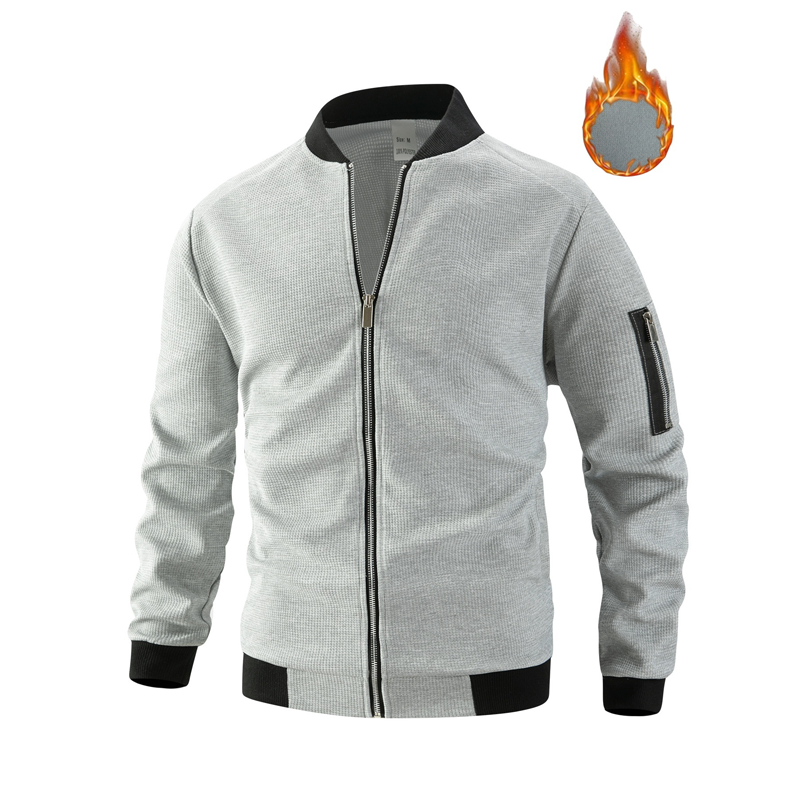 🔥 Lässige Waffeljacke für Herren – atmungsaktiv, elastisch, mit praktischen Ärmeltaschen✨