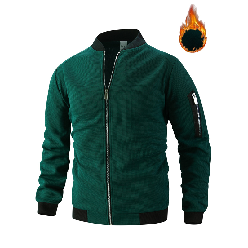 🔥 Lässige Waffeljacke für Herren – atmungsaktiv, elastisch, mit praktischen Ärmeltaschen✨