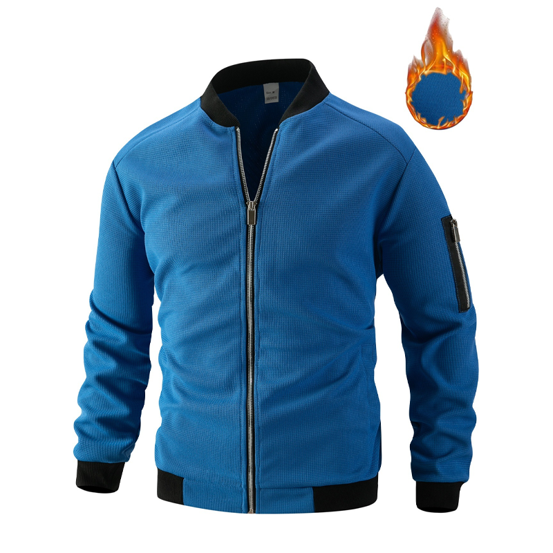 🔥 Lässige Waffeljacke für Herren – atmungsaktiv, elastisch, mit praktischen Ärmeltaschen✨