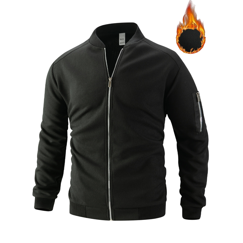 🔥 Lässige Waffeljacke für Herren – atmungsaktiv, elastisch, mit praktischen Ärmeltaschen✨