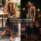Maxikleid mit Neckholder und V-Ausschnitt im Animal-Print