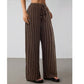 ✨Sommer-Sonderangebot 50% RABATT!🌸 Bequeme Freizeithose im Lounge-Stil – gestreiftes Muster, elastischer Bund, perfekt für Zuhause, Strand oder Urlaub, kombinierbar mit vielen Oberteilen 👖