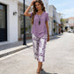 ✨ FINAL SALE -50% 👗🔥 Damen Zweiteiler Set Tunika & Bedruckte Hose｜Asymmetrischer Stufensaum, Atmungsaktiv, S–5XL Viele Farben