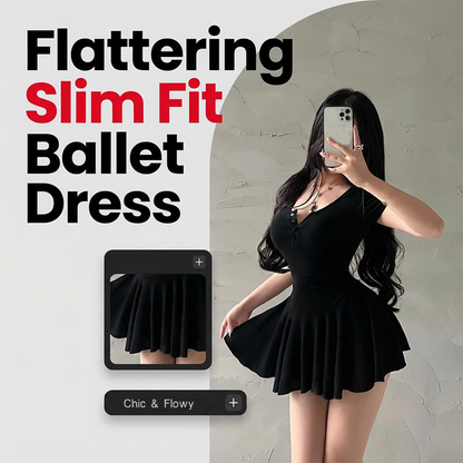 Kurzärmeliges A-Linien-Minikleid für Damen