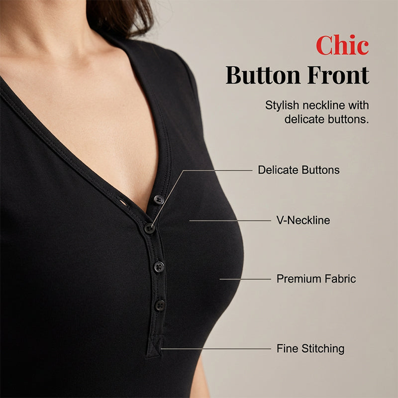 Kurzärmeliges A-Linien-Minikleid für Damen