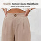 ☁️Weiche Damen-Haushose🌿Hoher Bund lockere Weitbein Hose