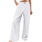 ☁️Weiche Damen-Haushose🌿Hoher Bund lockere Weitbein Hose