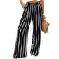 ☁️Weiche Damen-Haushose🌿Hoher Bund lockere Weitbein Hose