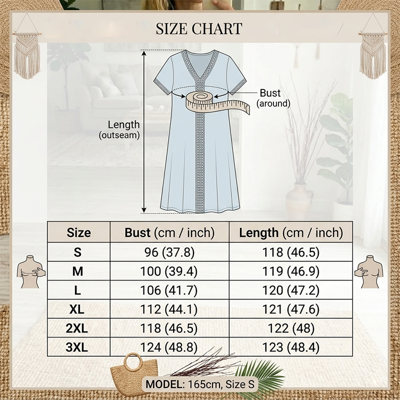 Lockeres Kurzarmkleid für Damen