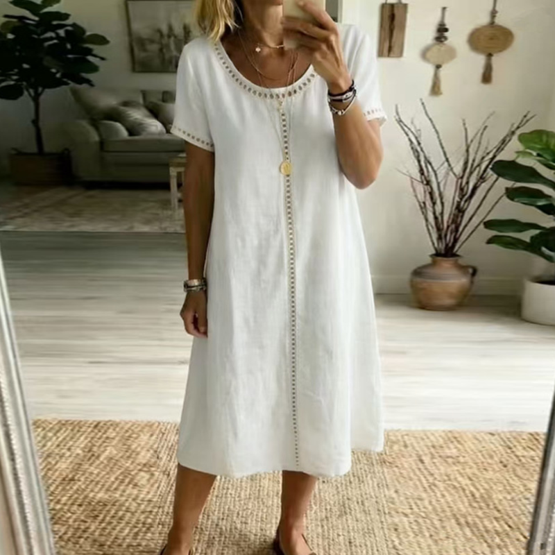 Lockeres Kurzarmkleid für Damen