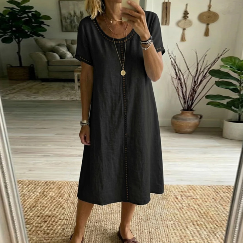Lockeres Kurzarmkleid für Damen