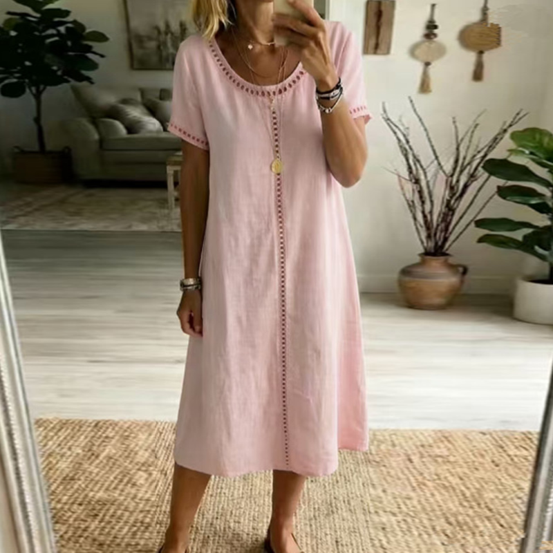 Lockeres Kurzarmkleid für Damen