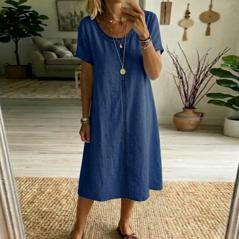 Lockeres Kurzarmkleid für Damen