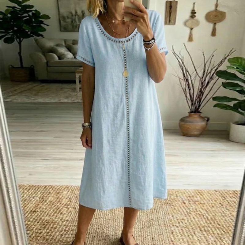 Lockeres Kurzarmkleid für Damen