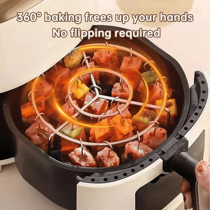 🥩 Heißluftfritteuse mit vertikalem Grill für Barbecue und Kebab + kostenlose hitzebeständige Handschuhe🍤