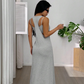 Zweiteiliges Tank-Maxikleid mit seitlichen Cut-outs