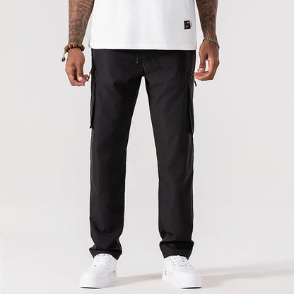 ⏰ 50% RABATT – Nur für kurze Zeit ✨Straight-Leg Cargo-Hose mit elastischem Kordelzug 🌿 Bequem & Ideal für Alltag und Outdoor