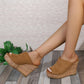 Lässige Keilsandalen mit Peeptoe für Damen