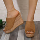 Lässige Keilsandalen mit Peeptoe für Damen