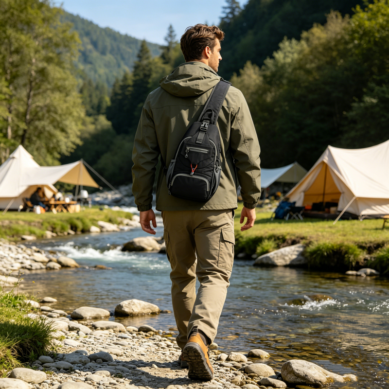 🎒 50% Rabatt | Smarte Organisation & kompakter Komfort – Herren Sling Bag