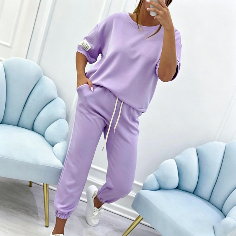 💥NEUER HEISSER SALE💥Lässiges Set aus kurzärmeligem Oberteil und Hose für Damen