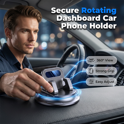 🚗 KAUFE 2, ERHALTE 1 GRATIS! 🔥 Drehbarer Auto-Handyhalter fürs Armaturenbrett – stabil, kompakt & vielseitig – Ideal für Navigation & freihändiges Telefonieren 📱